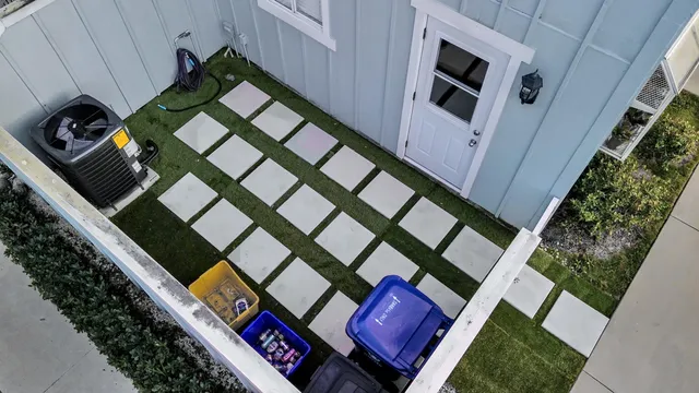 a front view of a house