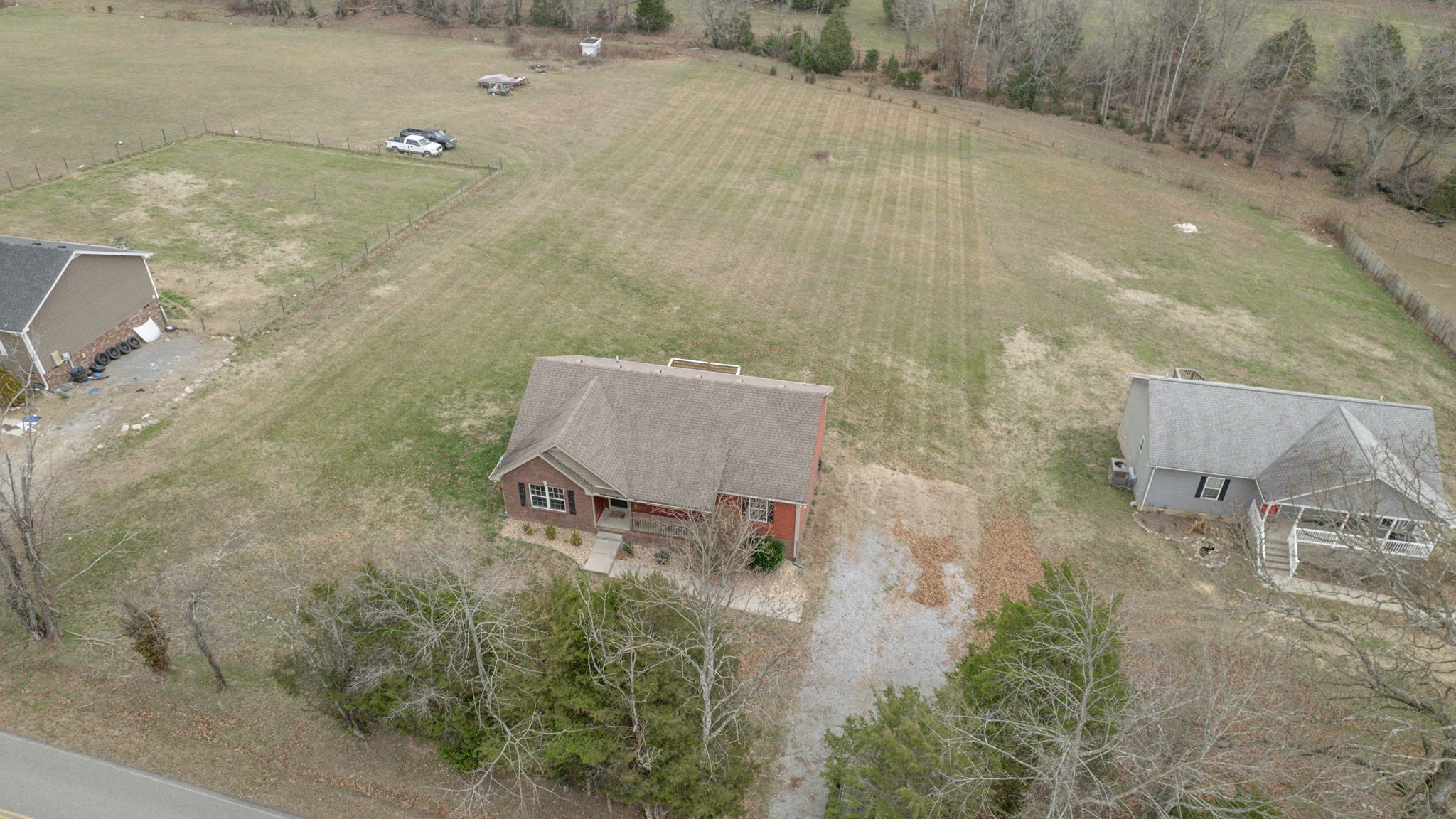 574 Keytown Road Portland, TN 37148 - Photo 42 of 45 an aerial view of a house with pool