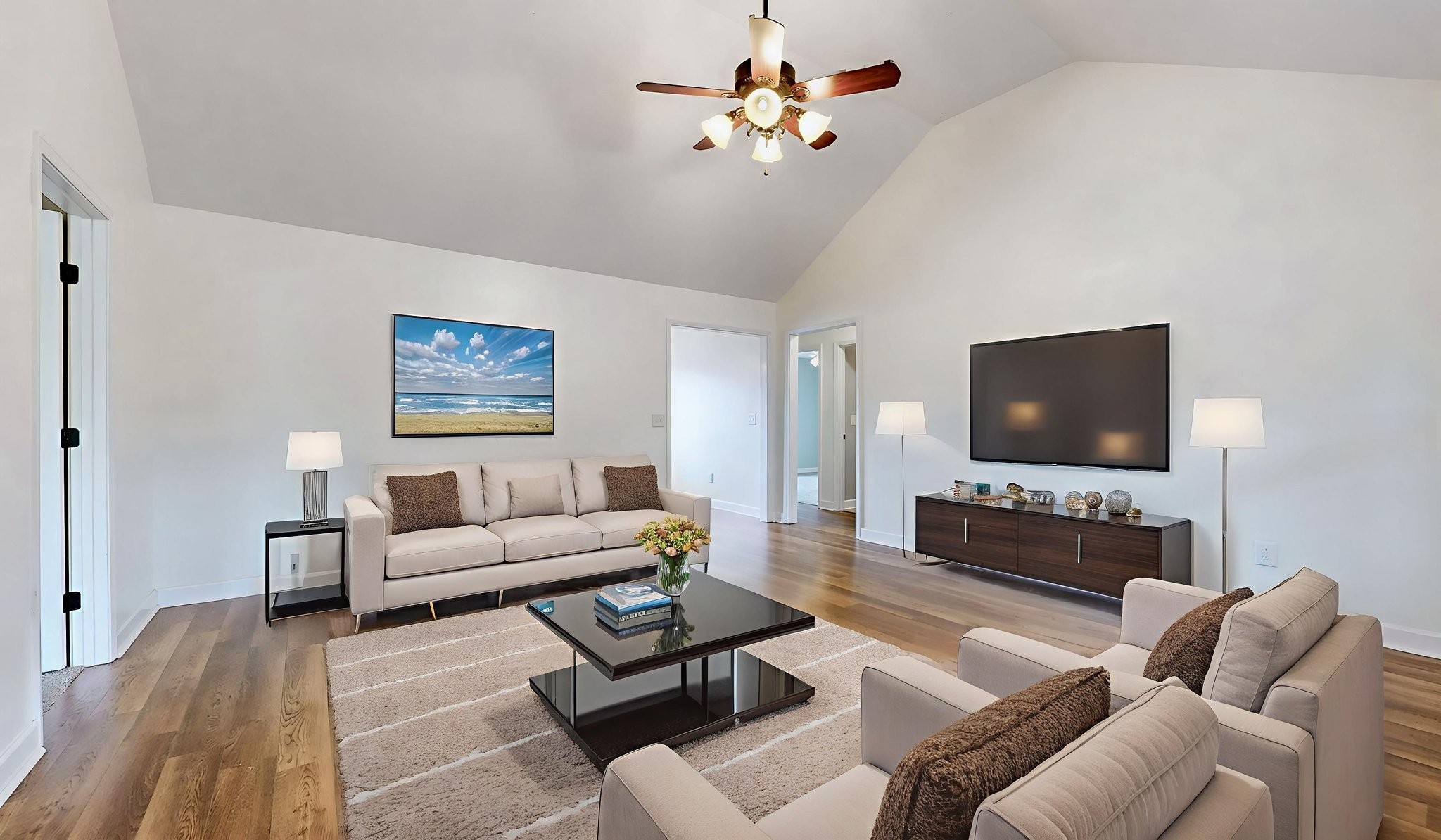 574 Keytown Road Portland, TN 37148 - Photo 7 of 45 a living room with furniture and a flat screen tv