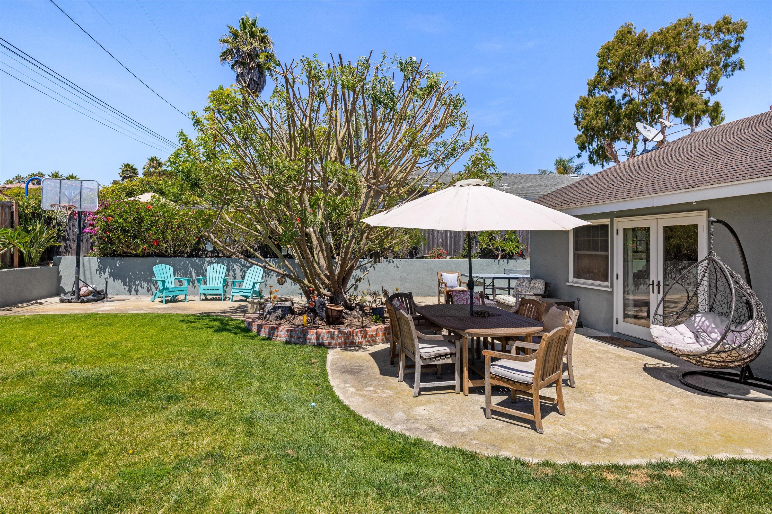 231 Salida Del Sol Santa Barbara, CA 93109 - Photo 20 of 30 a swimming pool with outdoor seating and yard