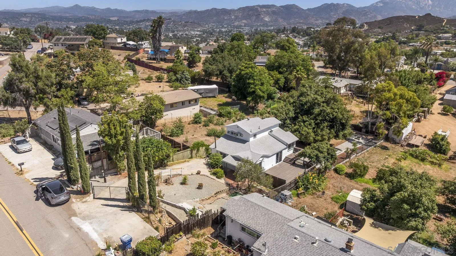 8545 Gardena Road Lakeside, CA 92040 - Photo 52 of 67 an aerial view of residential house with parking space