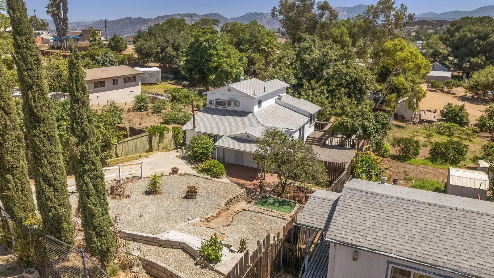 8545 Gardena Road Lakeside, CA 92040 - Photo 53 of 67 an aerial view of a house with outdoor space