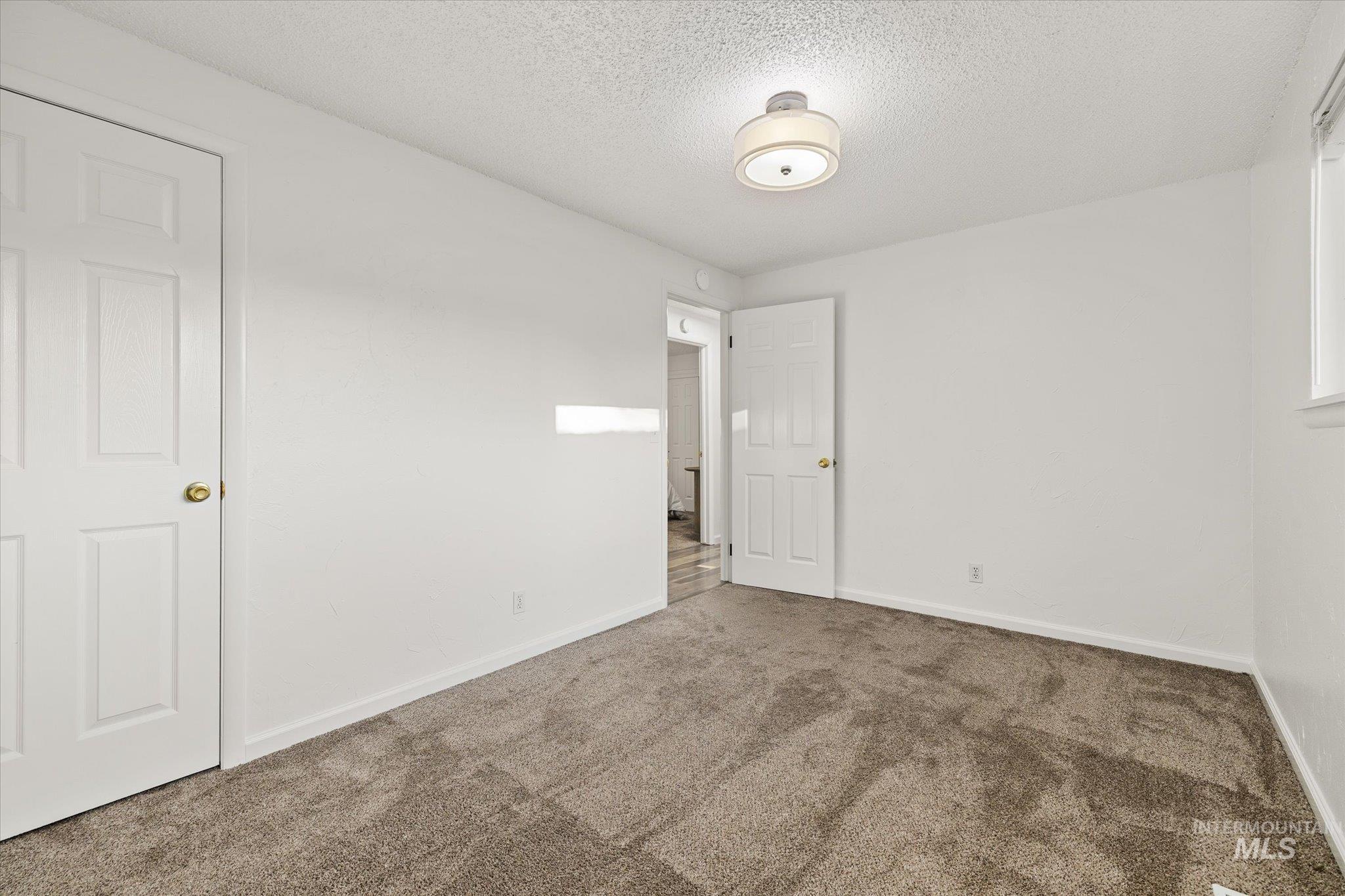 2302 Pendleton Street Boise, ID 83705 - Photo 28 of 35 Neutral wall palette, textured carpeting, and a flush mount ceiling fixture