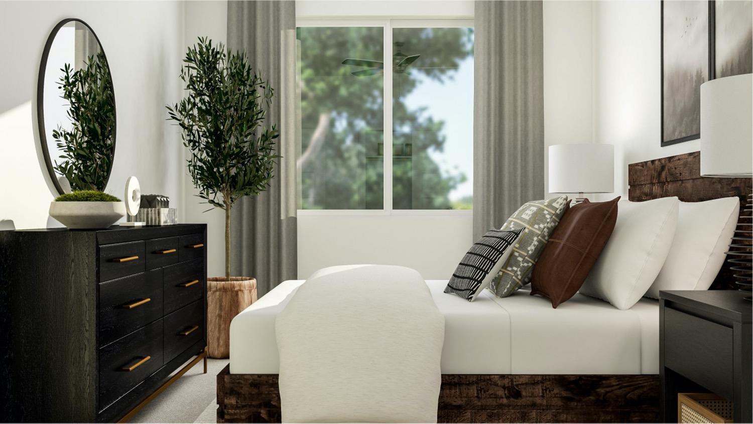 3924 Buttercup Road, Unit 12 Madera, CA 93636 - Photo 9 of 18 a bedroom with a bed and a window
