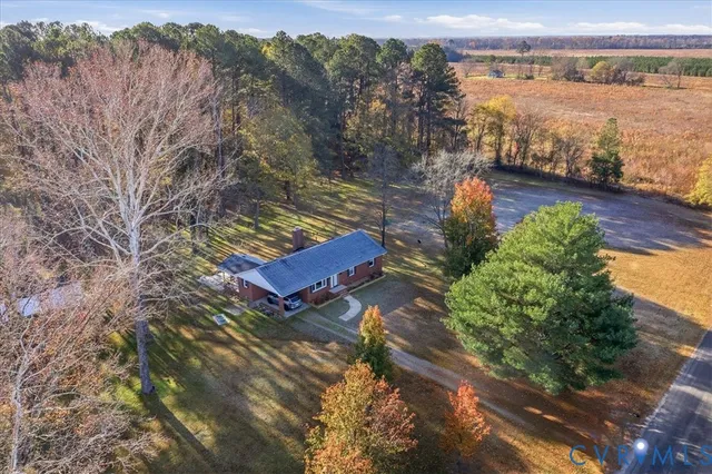 a view of a lake with a mountain in the background