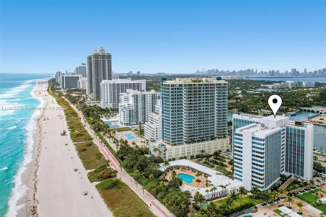 a view of a city with tall buildings