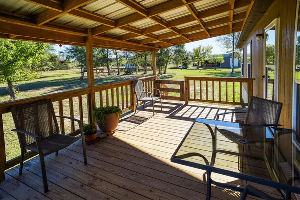 a view of lake with green space