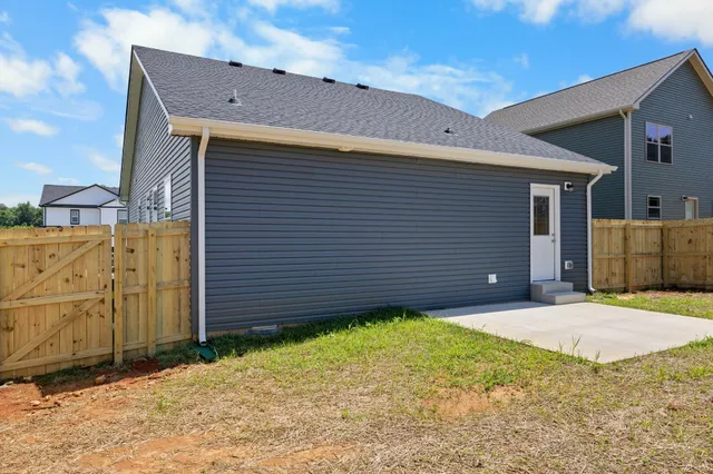 a backyard of a house