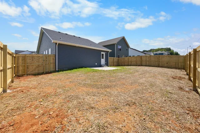 a backyard of a house