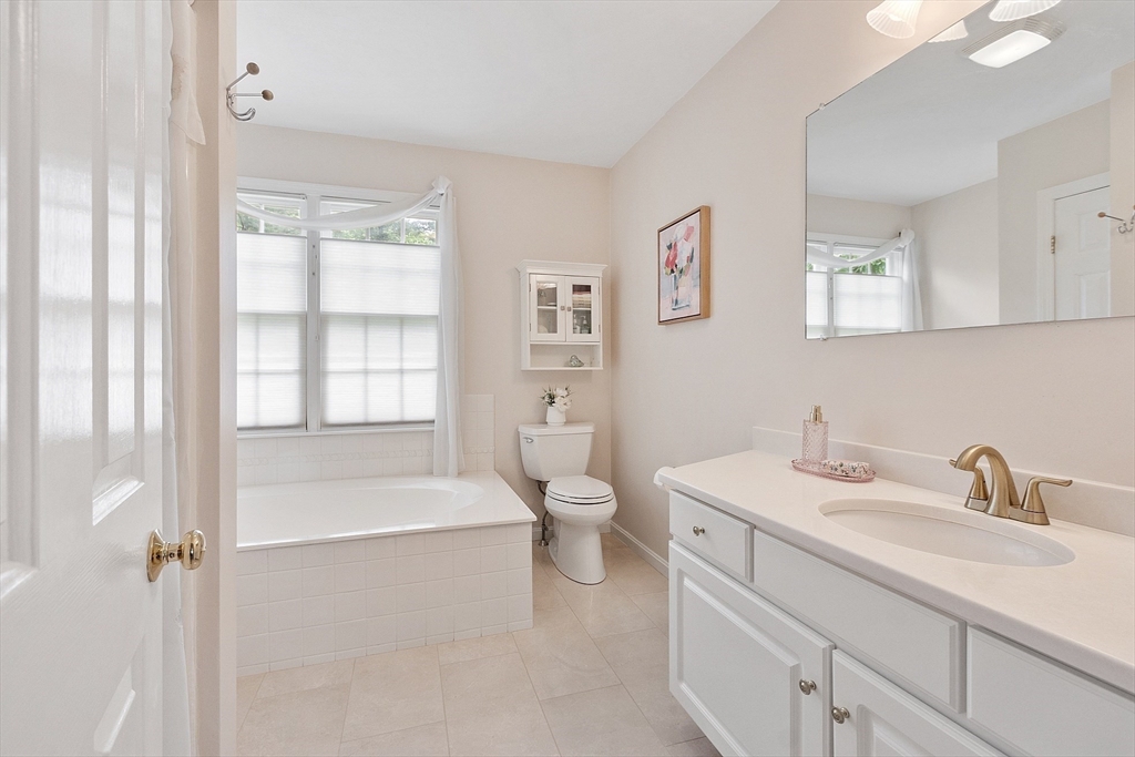 28 Old Harvard Road Boxborough, MA 01719 - Photo 24 of 40 a bathroom with a sink a toilet and a bathtub
