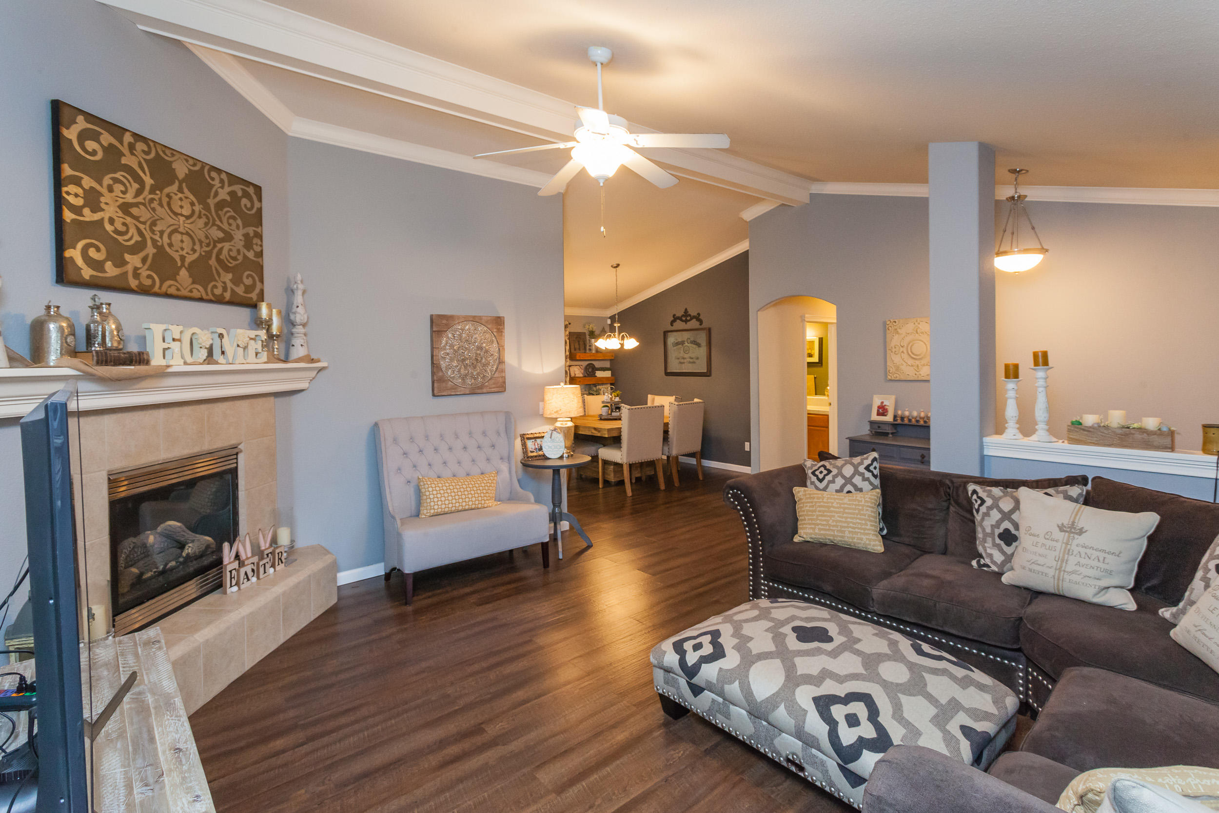 7740 Pit Road Redding, CA 96001 - Photo 5 of 23 a living room with furniture and a fireplace