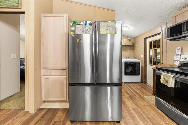 a workspace with furniture and window