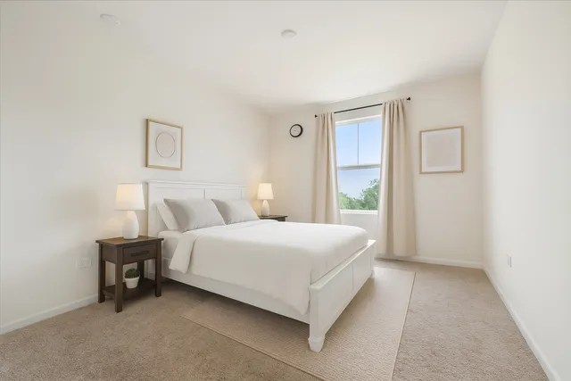 a workspace with furniture and closet