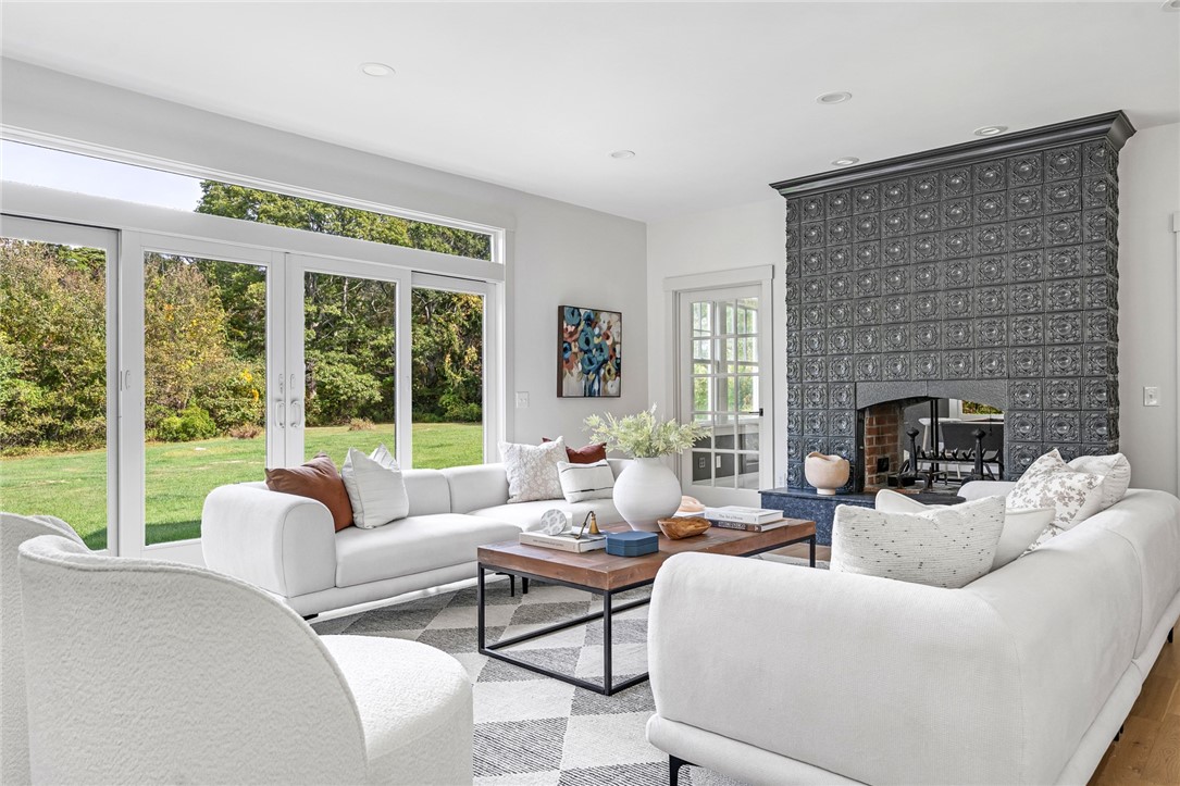 229 Saugatucket Road South Kingstown, RI 02879 - Photo 11 of 48 Custom designed mantel surrounds a two-way fireplace