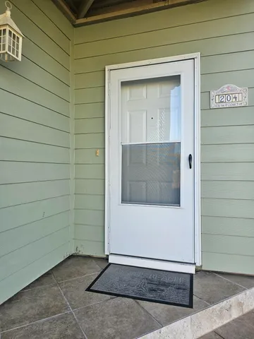 a view of front door