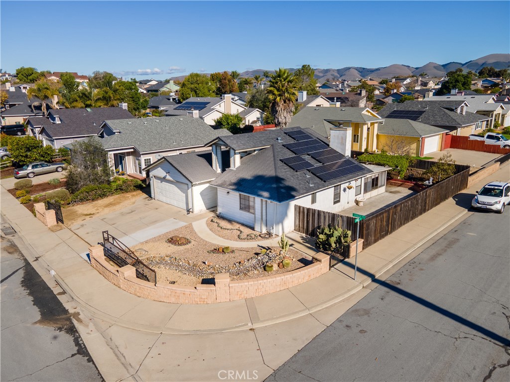 483 Violet Avenue Nipomo, CA 93444 - Photo 44 of 47 an aerial view of a house with a ocean view