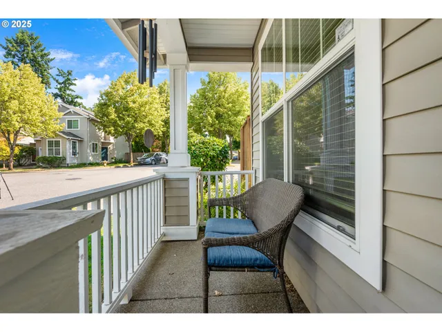 a view of a chairs in a balcony
