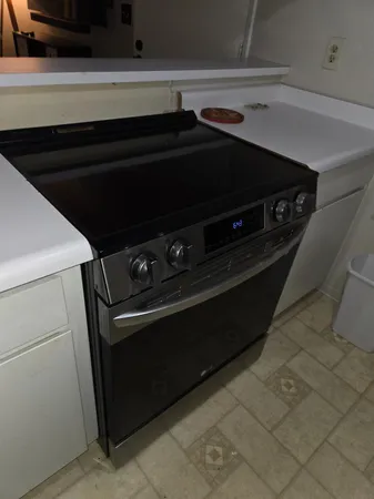 a close view of stove