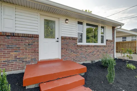 a view of a house with a outdoor space