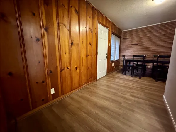 wooden floor and windows in a room