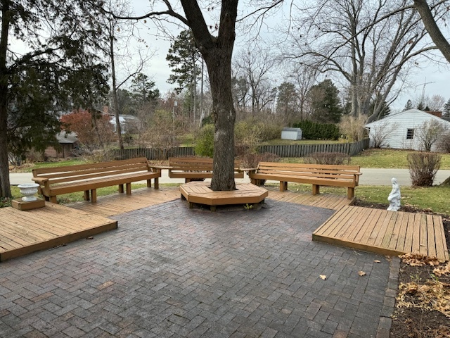 3307 North View Road Rockford, IL 61107 - Photo 19 of 19 a view of a patio with couches and a fire pit