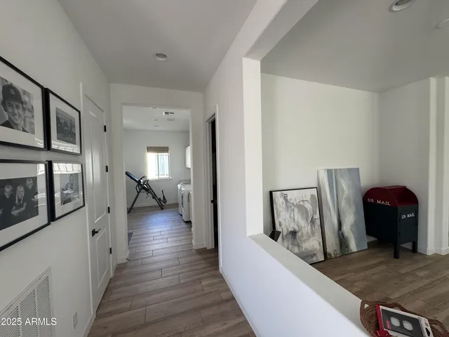 a view of a living room and dining room