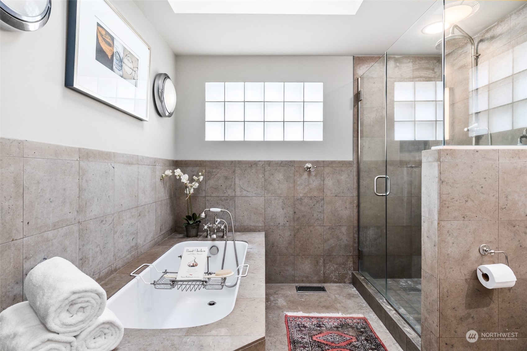11730 Riviera Place Northeast Seattle, WA 98125 - Photo 18 of 34 a bathroom with a sink a toilet and shower