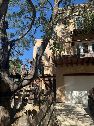 a view of a lake from a balcony