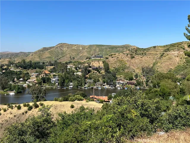 a view of lake with mountain