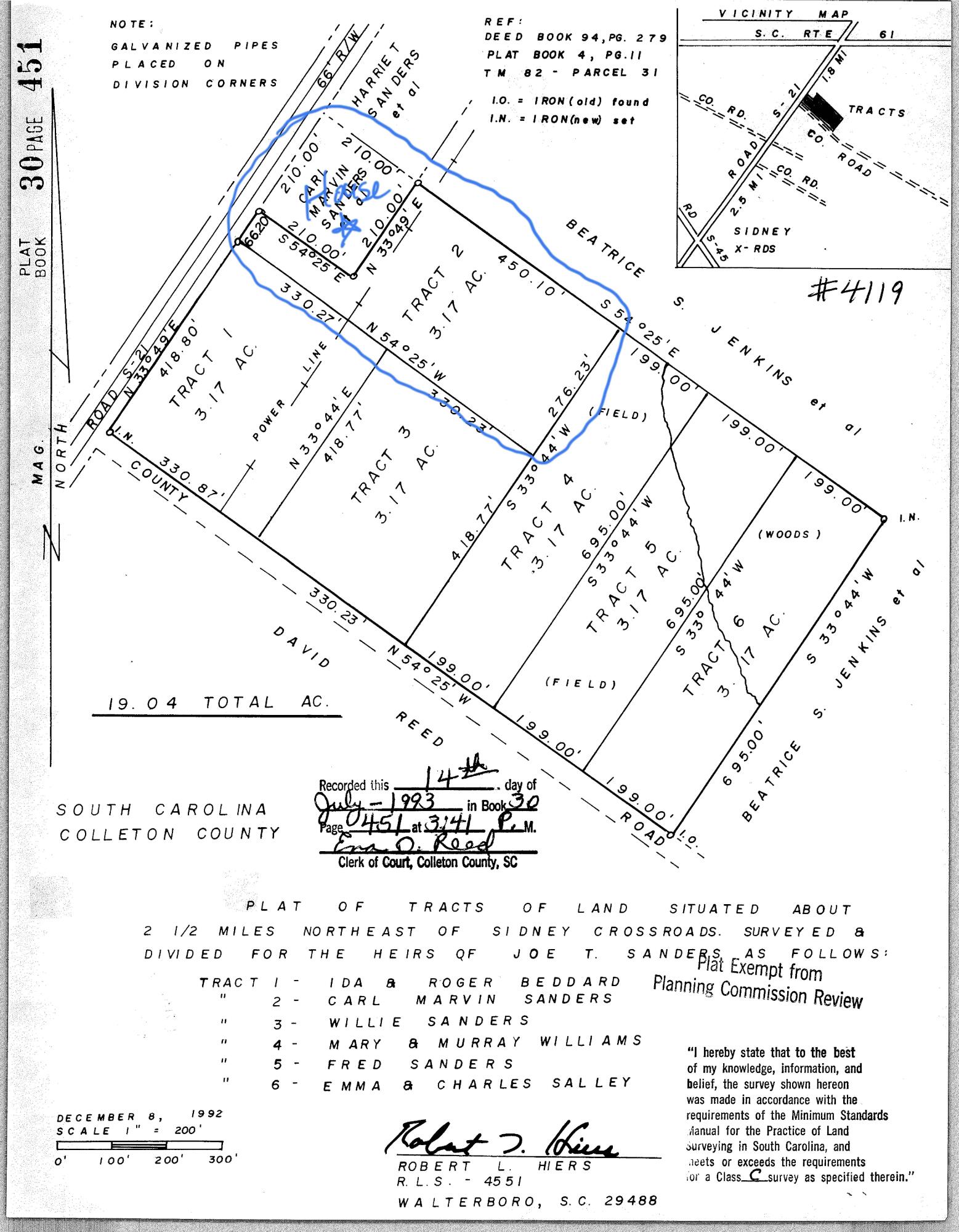 9430 Sidneys Road Round O, SC 29474 - Photo 23 of 23 Survey 2