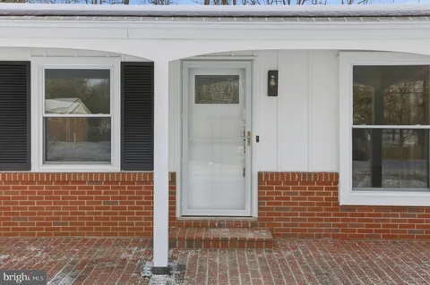 a view of front door of house