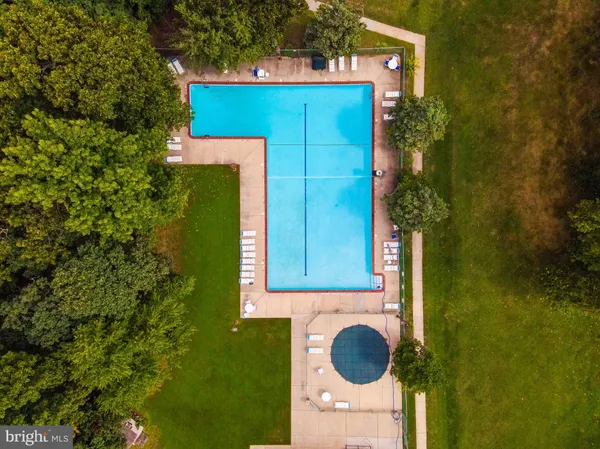 a bird view of a house