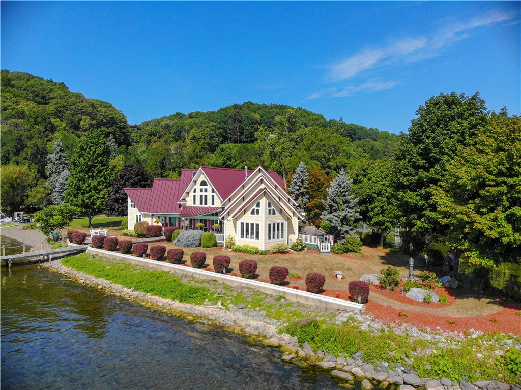 75D South Glenora Road Starkey, NY 14837 - Photo 2 of 38 Contemporary Post and Beam Home on the shores of S