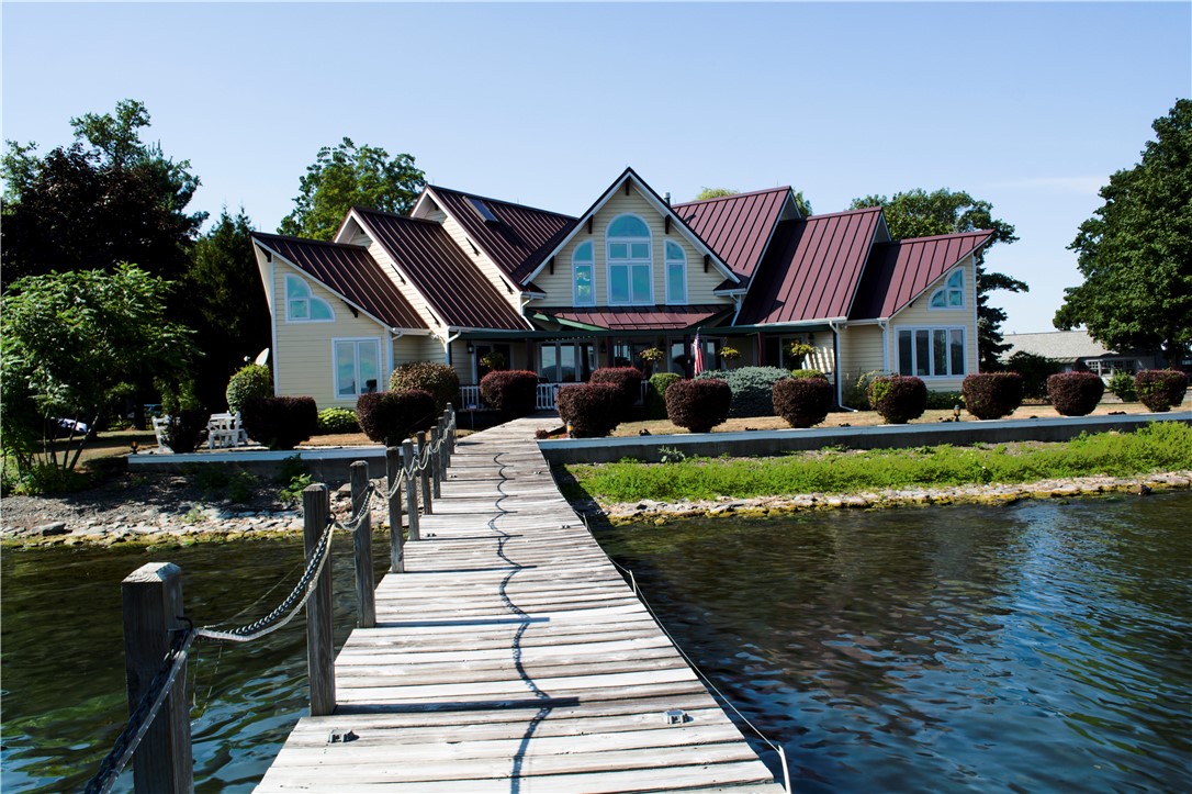 75D South Glenora Road Starkey, NY 14837 - Photo 6 of 38 Looking at the home from the permanent dock.