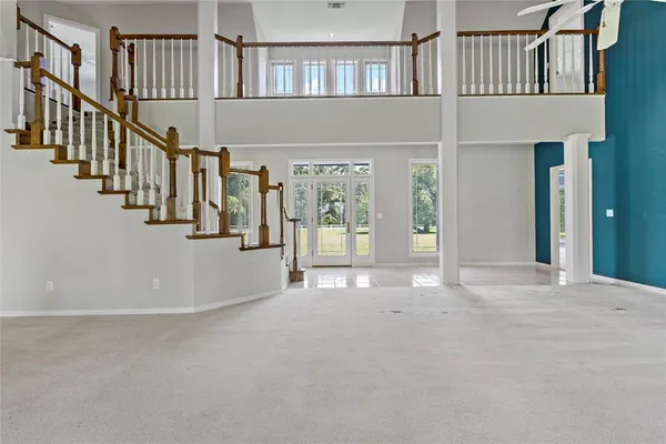 a view of an front door