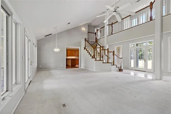 a view of an front door