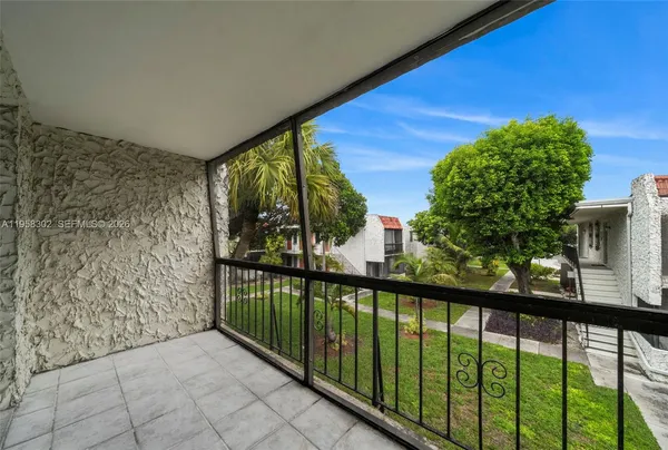 a view of a porch