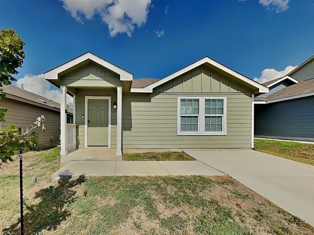 a front view of a house