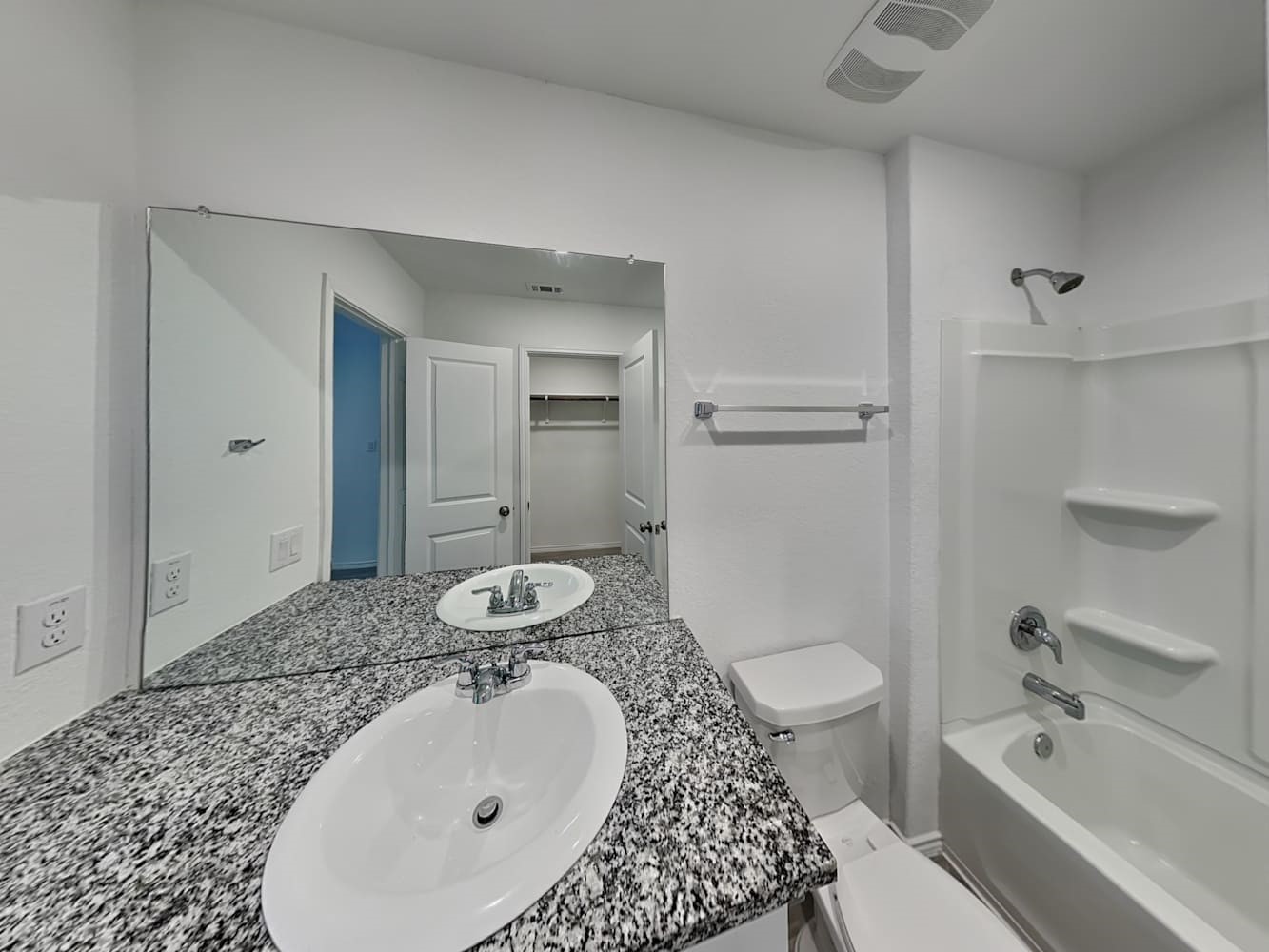 4133 Waterfall Cove San Antonio, TX 78223 - Photo 9 of 12 a bathroom with a sink a toilet and shower