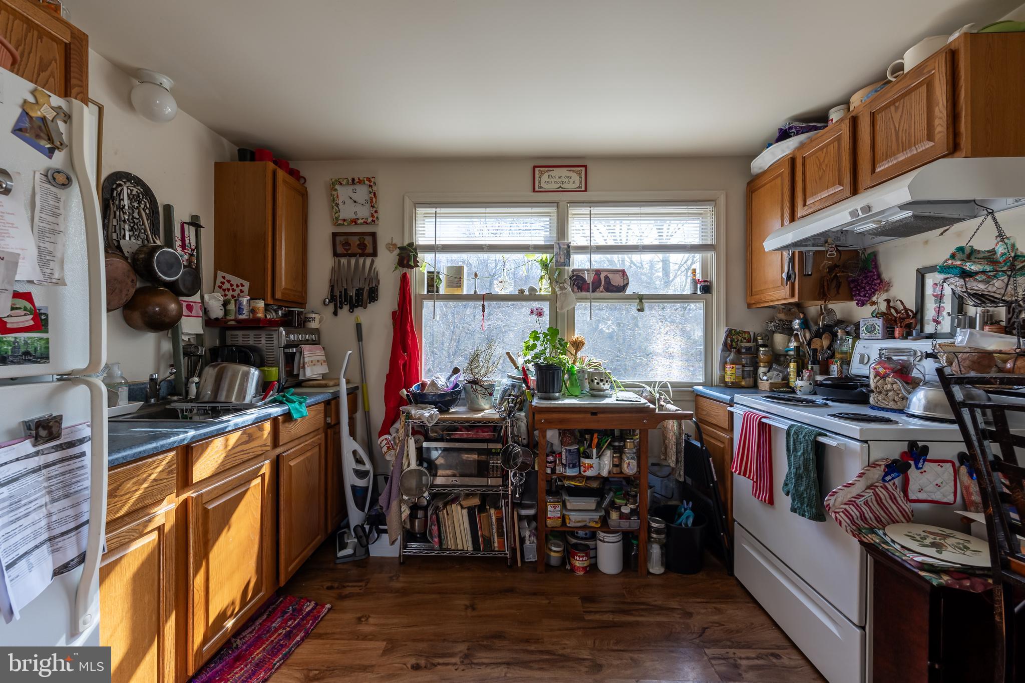 165 Brokenback Mountain Road Free Union, VA 22940 - Photo 46 of 71 a kitchen with stainless steel appliances a stove and cabinets