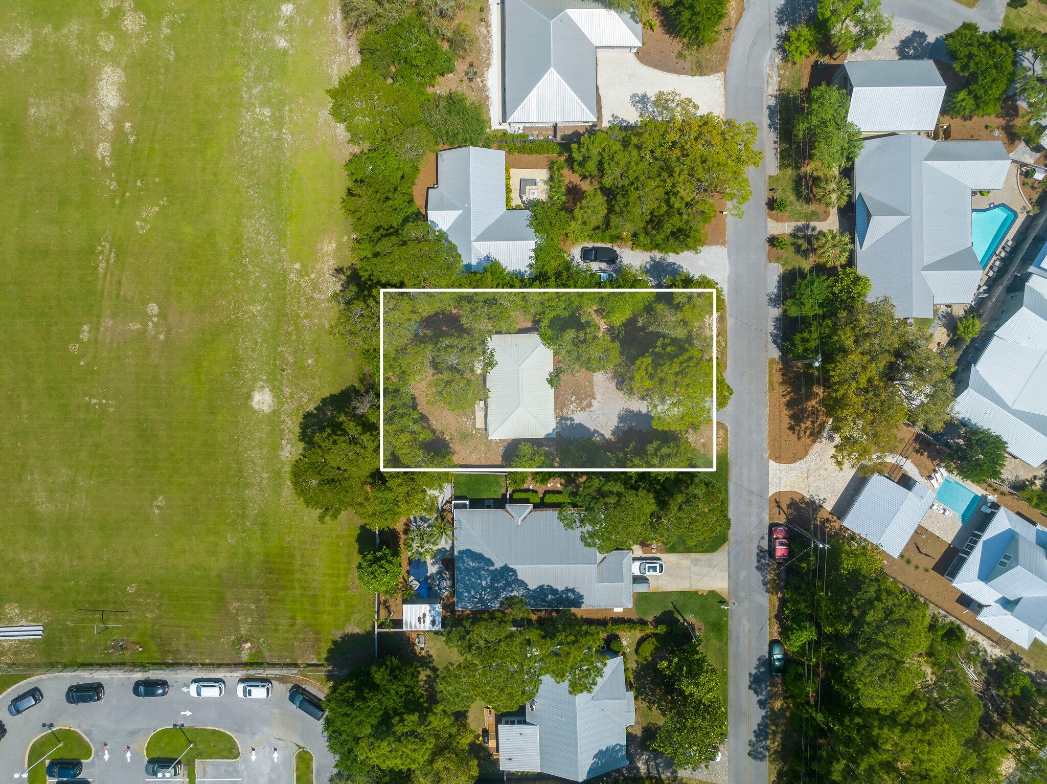 133 Sunrise Circle, Unit B Santa Rosa Beach, FL 32459 - Photo 19 of 25 an aerial view of a house with a garden