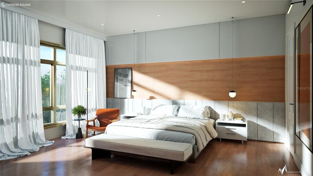 10009 Crisbert Ct Road, Unit 203A Orlando, FL 32836 - Photo 7 of 16 a bedroom with a bed and glass door