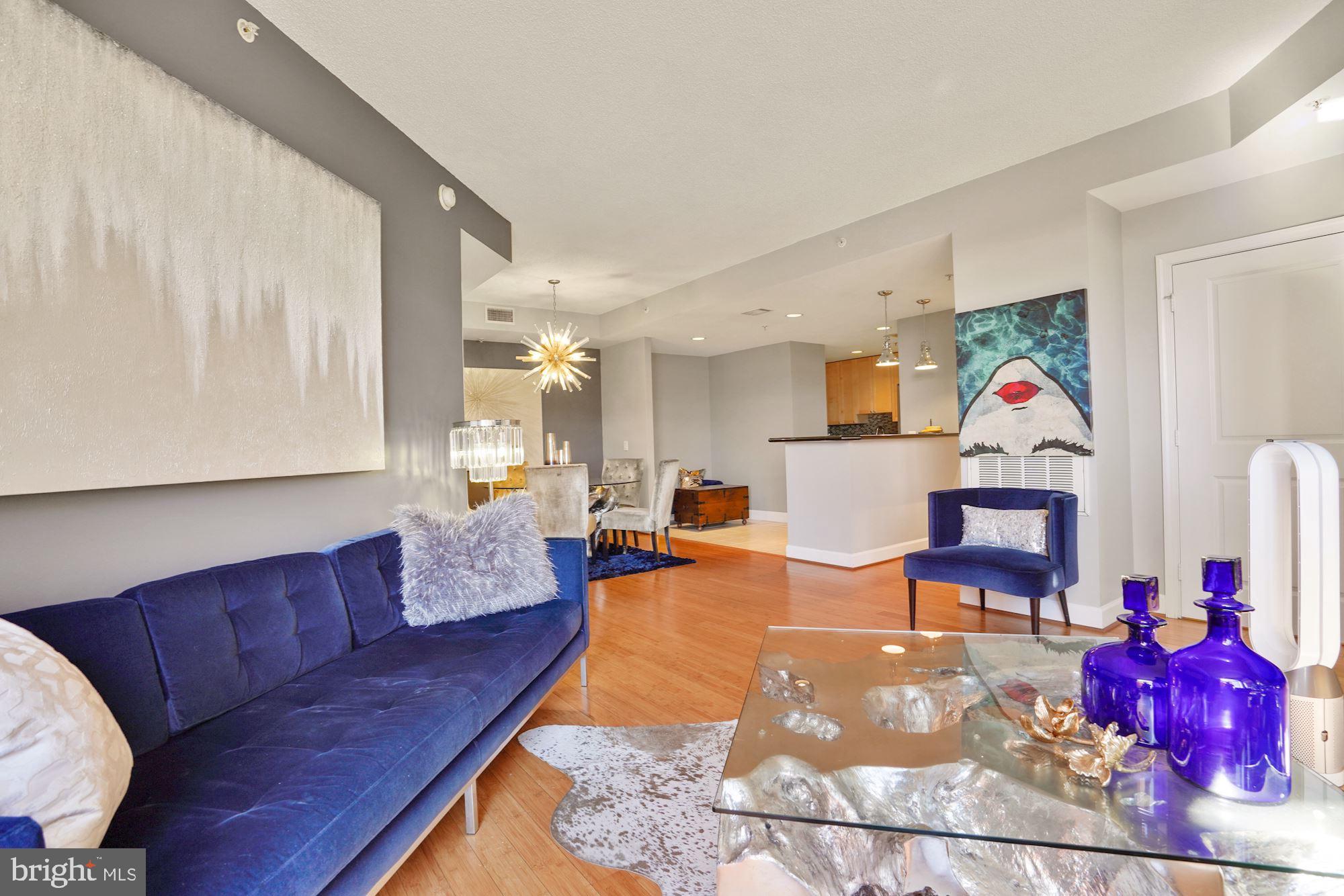 3600 South Glebe Road, Unit 632W Arlington, VA 22202 - Photo 10 of 41 a living room with furniture and wooden floor