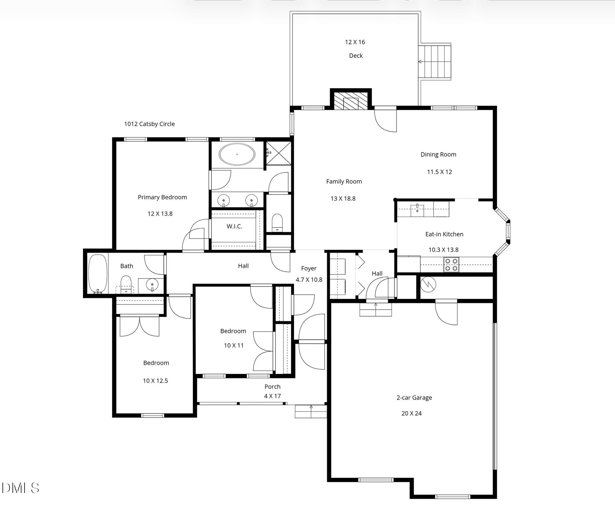 1012 Catsby Circle Raleigh, NC 27603 - Photo 26 of 40 Sketch image