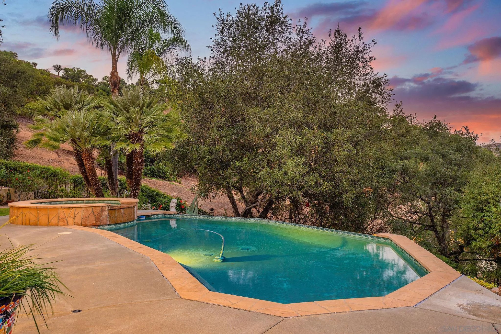 4003 Millagra Drive Fallbrook, CA 92028 - Photo 24 of 46 a view of a swimming pool with a yard