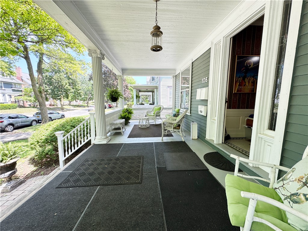 106 Argyle Street Rochester, NY 14607 - Photo 2 of 50 Relax and unwind with friends and neighbors on the expansive front porch.