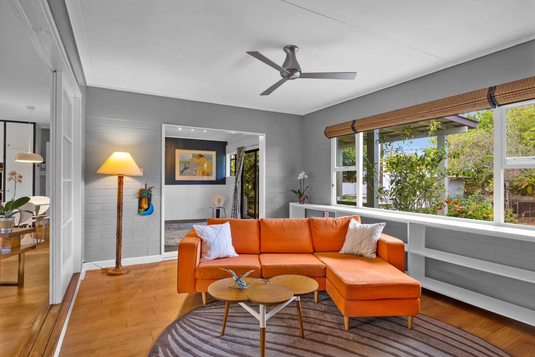 1199 Freitas Place Makawao, HI 96768 - Photo 3 of 49 a living room with furniture and a large window