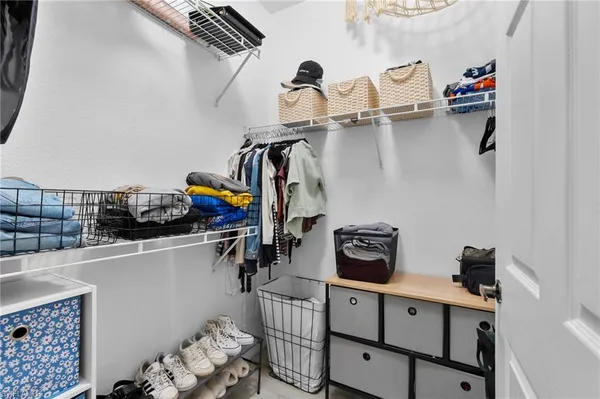 a view of storage and utility room