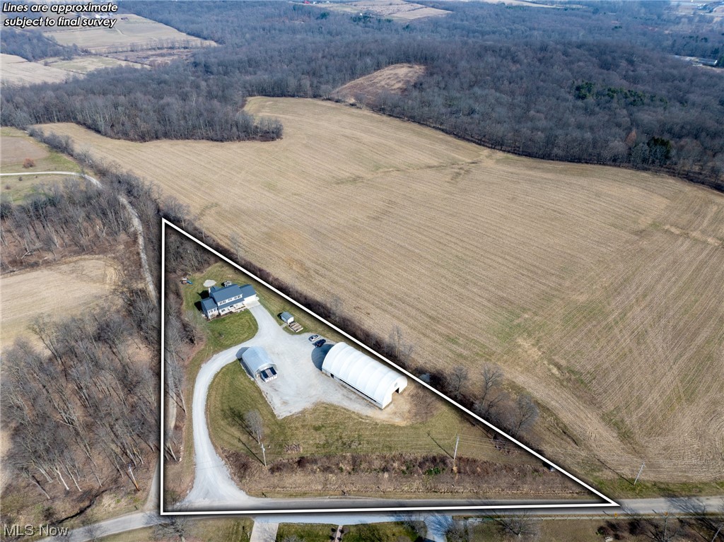18778 Brenneman Road Dundee, OH 44624 - Photo 21 of 21 Bird's eye view with a rural view