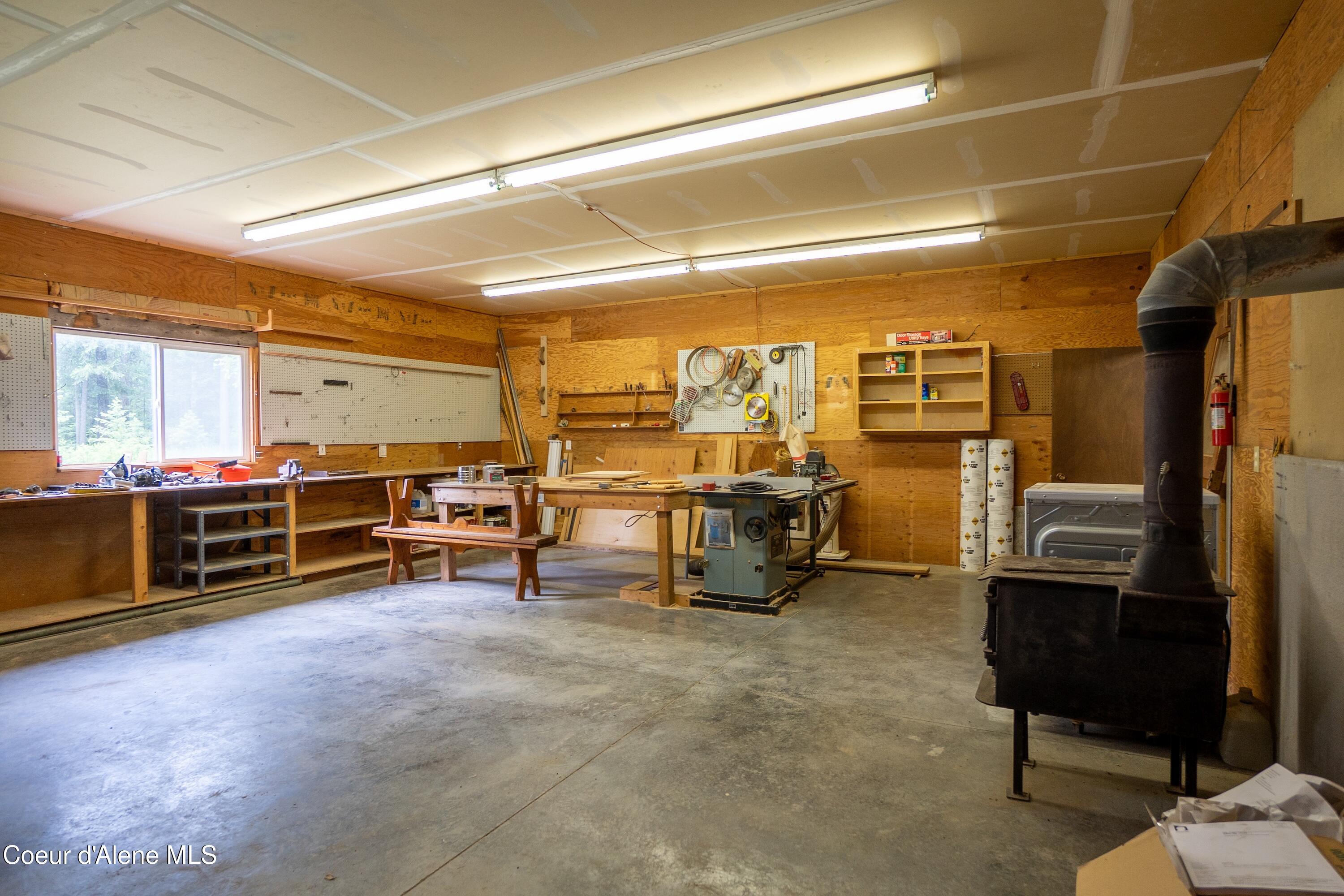 3228 Kootenai Trail Road Bonners Ferry, ID 83805 - Photo 27 of 30 Wood working shop w wood stove